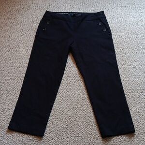 Sandro Studio Womens Dark Chinos Stretch Size 10 Cropped